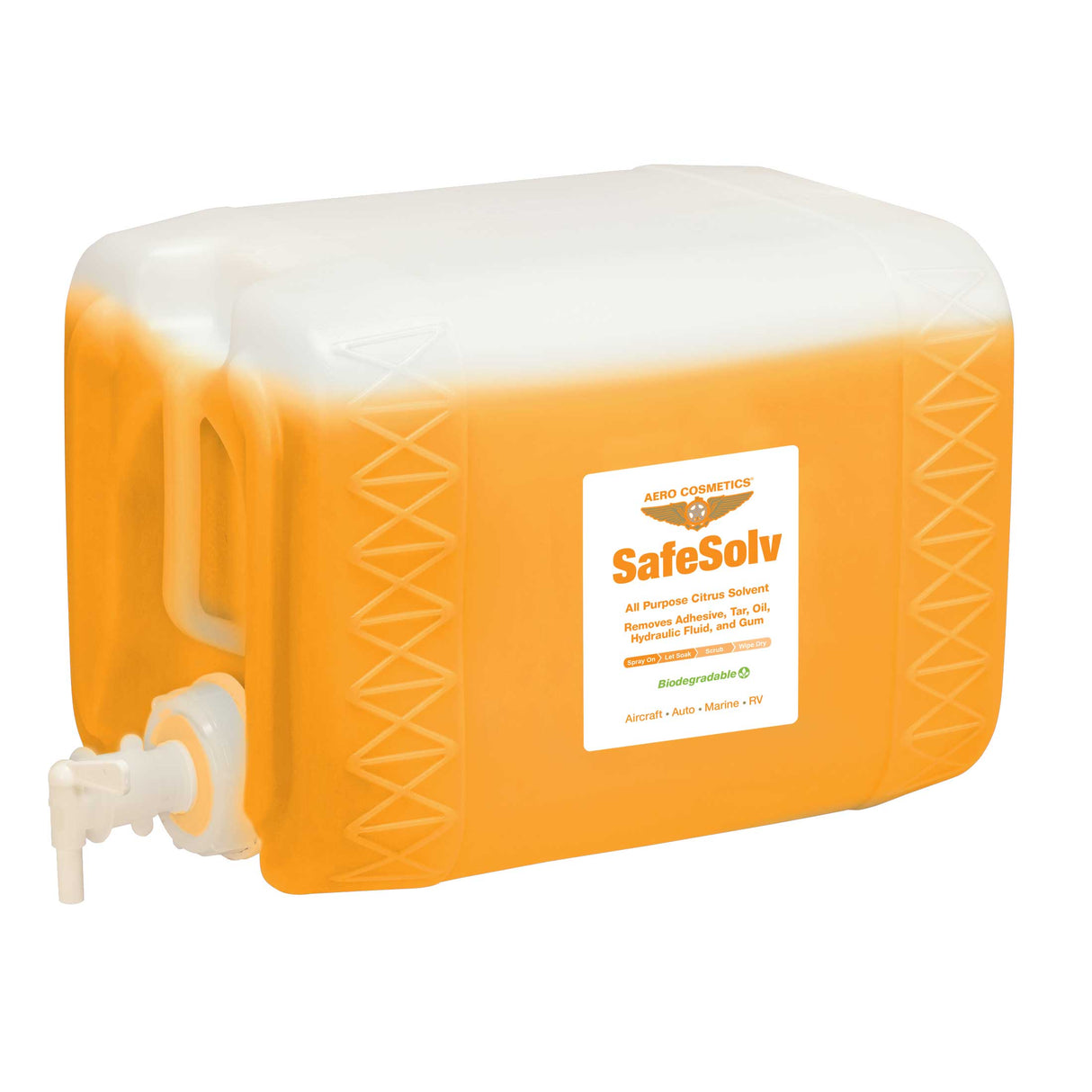 SafeSolv 5 Gallons - Adhesives, Tar, Oil, Hydraulic Fluid and Gum Remover