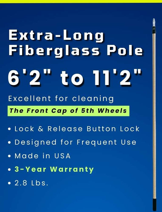 XL Fiberglass Pole (6' 2" to 11' 2")