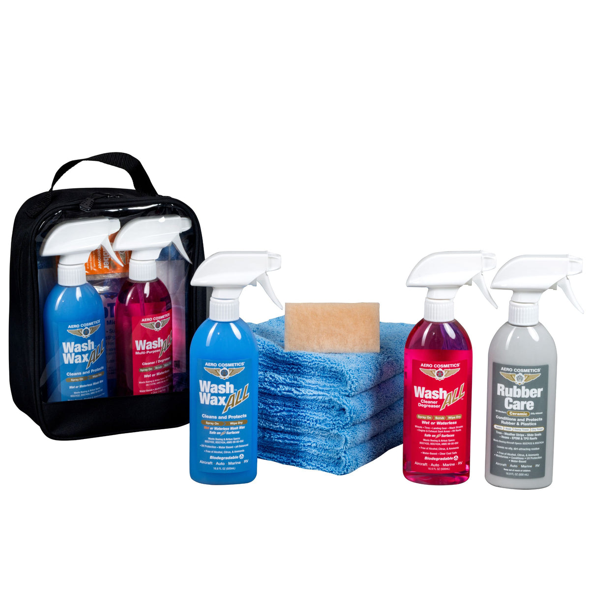 All You Need Three Bottle Kit - Car Wash Kit, Wet or Waterless, Spray Wax & Quick Detailer