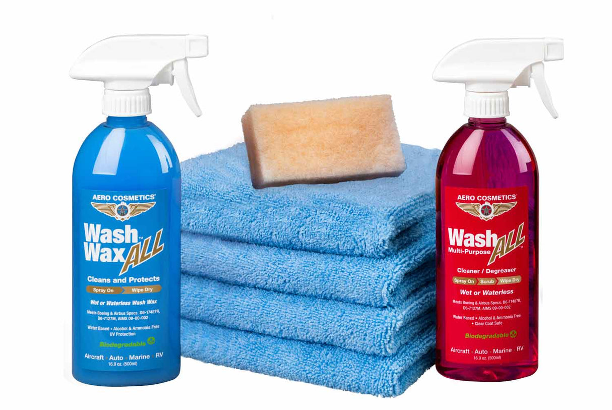 Wash Wax ALL™ Starter Kit - Waterless Wash Cleaner and Protectant