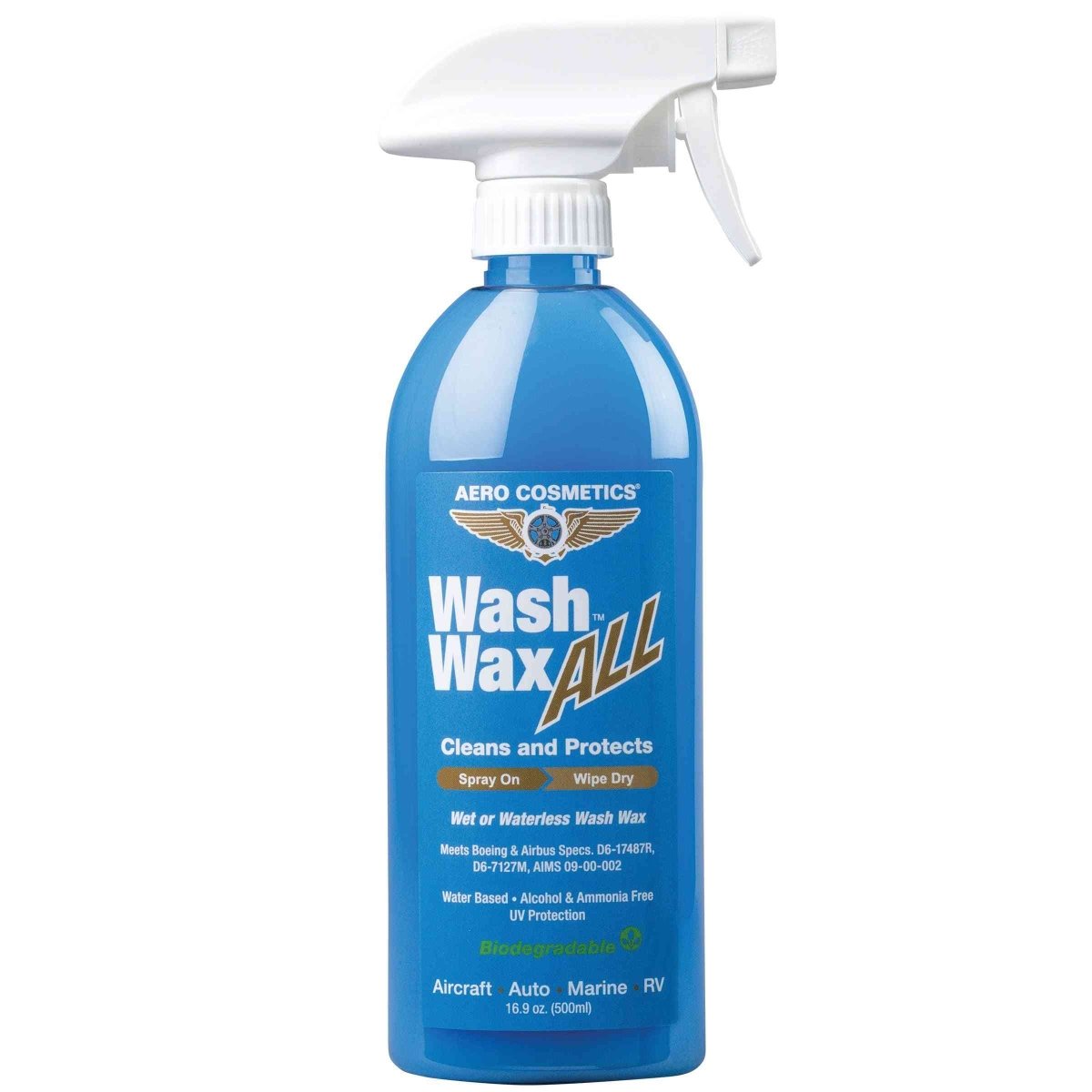 Wash Wax ALL™ 16.9 Fl. oz - Waterless Wash Cleaner and Protectant Aero Cosmetics