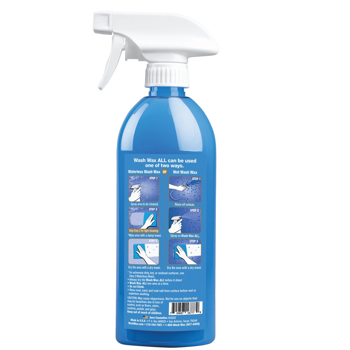 Wash Wax ALL™ 16.9 Fl. oz - Waterless Wash Cleaner and Protectant Aero Cosmetics