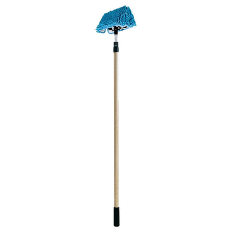 Waterless Wash Wax Mop with Wooster Fiberglass Pole 15" Wash Wax Mop for RV, Aircraft, Boats, Trucks - Aero Cosmetics