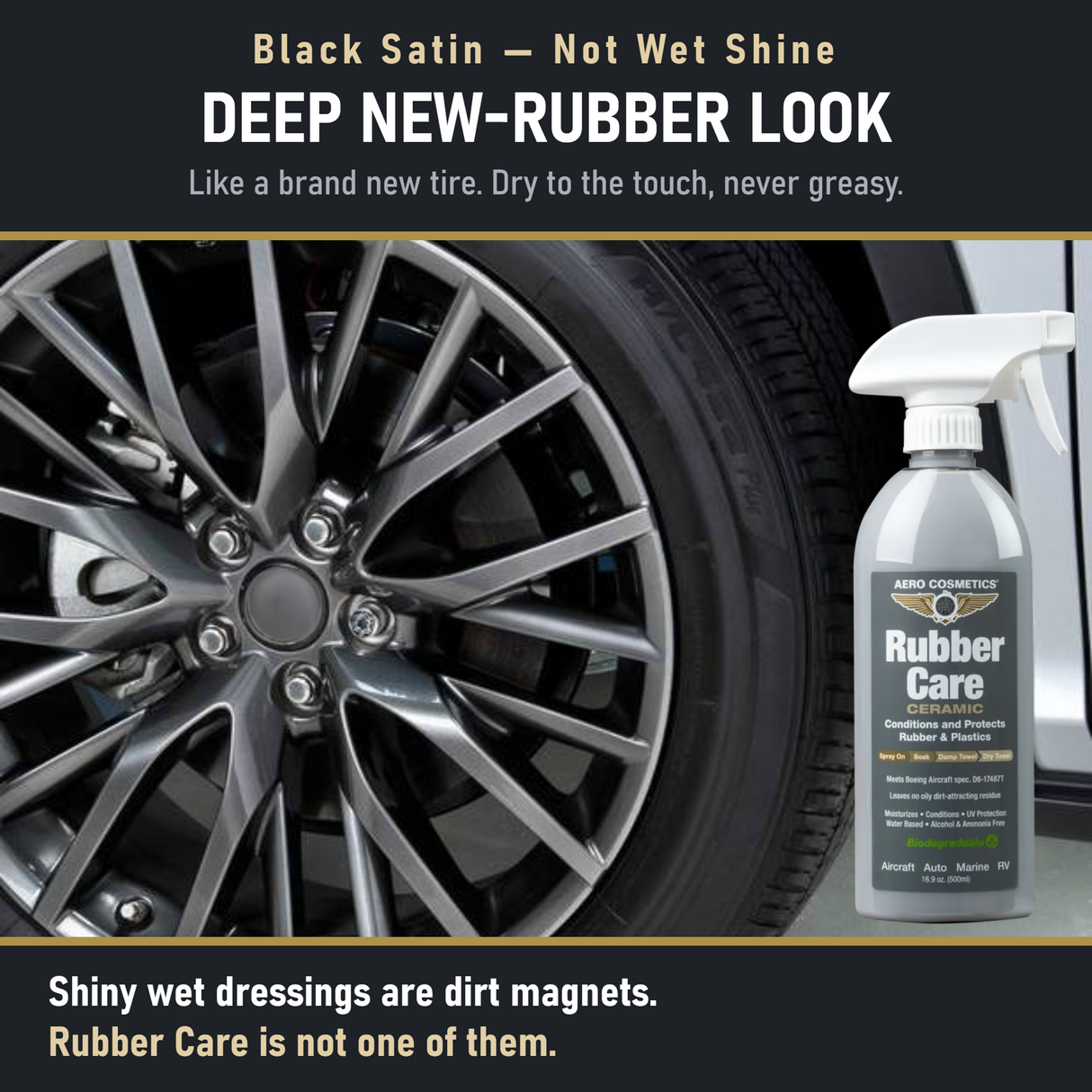 Rubber Care 16 Fl. oz - Rubber & Plastics Conditioner and Protectant
