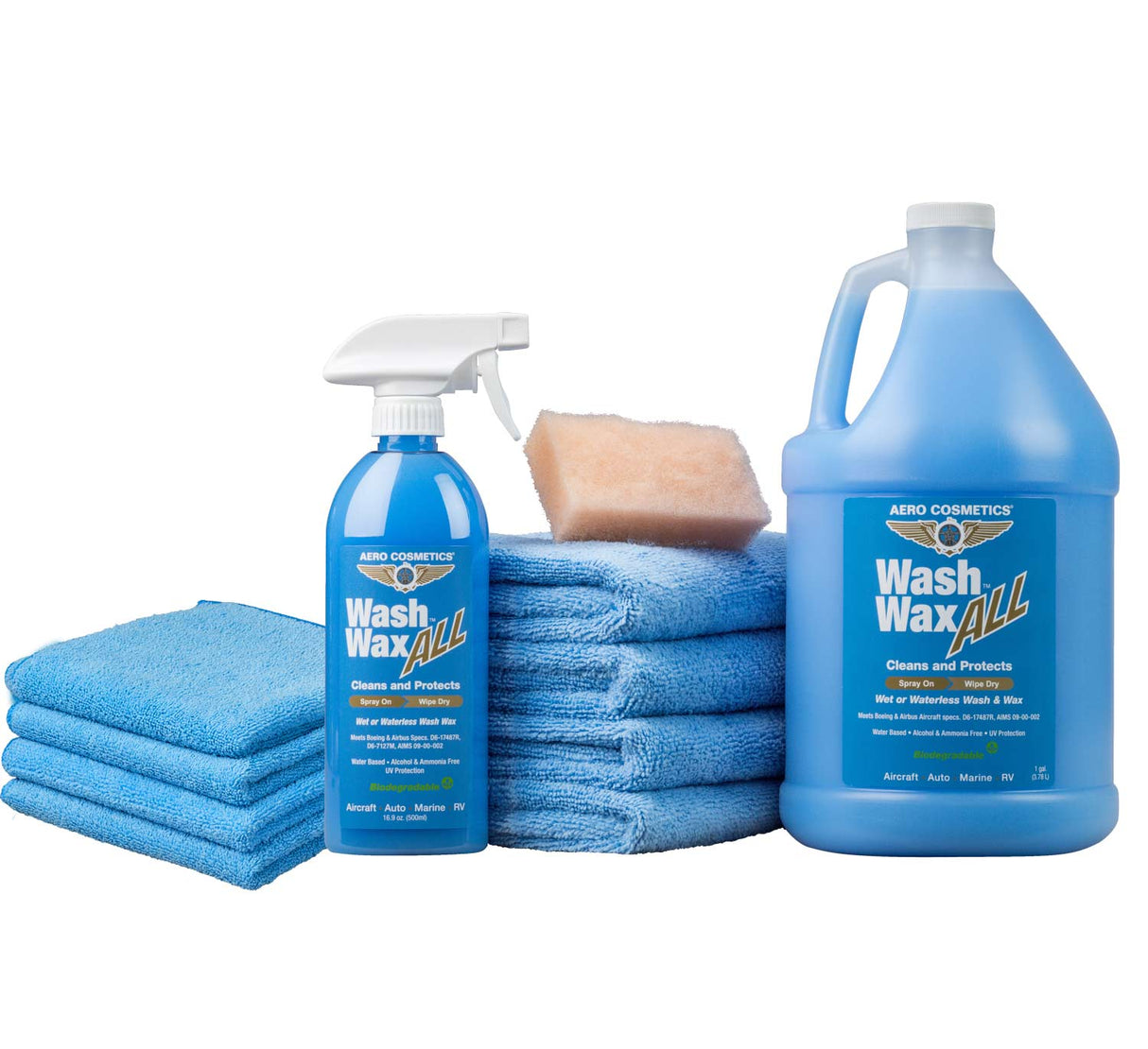 Waterless Car Wash Wax 144oz Kit - Waterless Wash Cleaner and Protectant