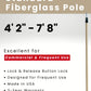 Fiberglass Pole - [4' 2" to 7' 8"]