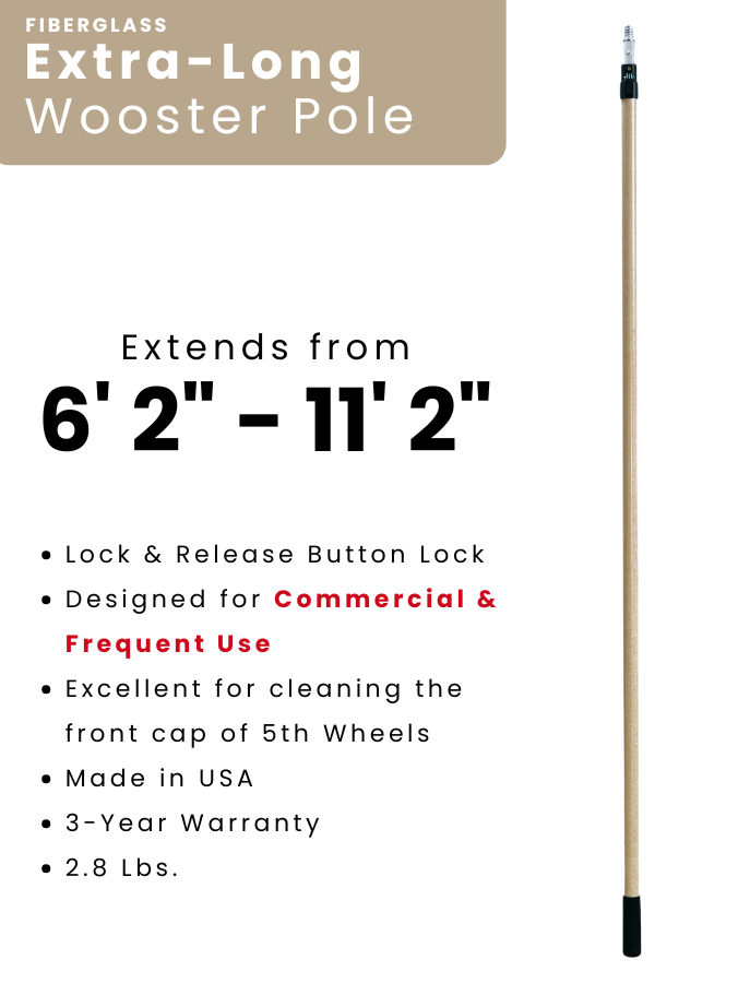 Wooster XL Fiberglass Pole [6' 2" to 11' 2"]