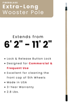 Wooster XL Fiberglass Pole [6' 2" to 11' 2"]
