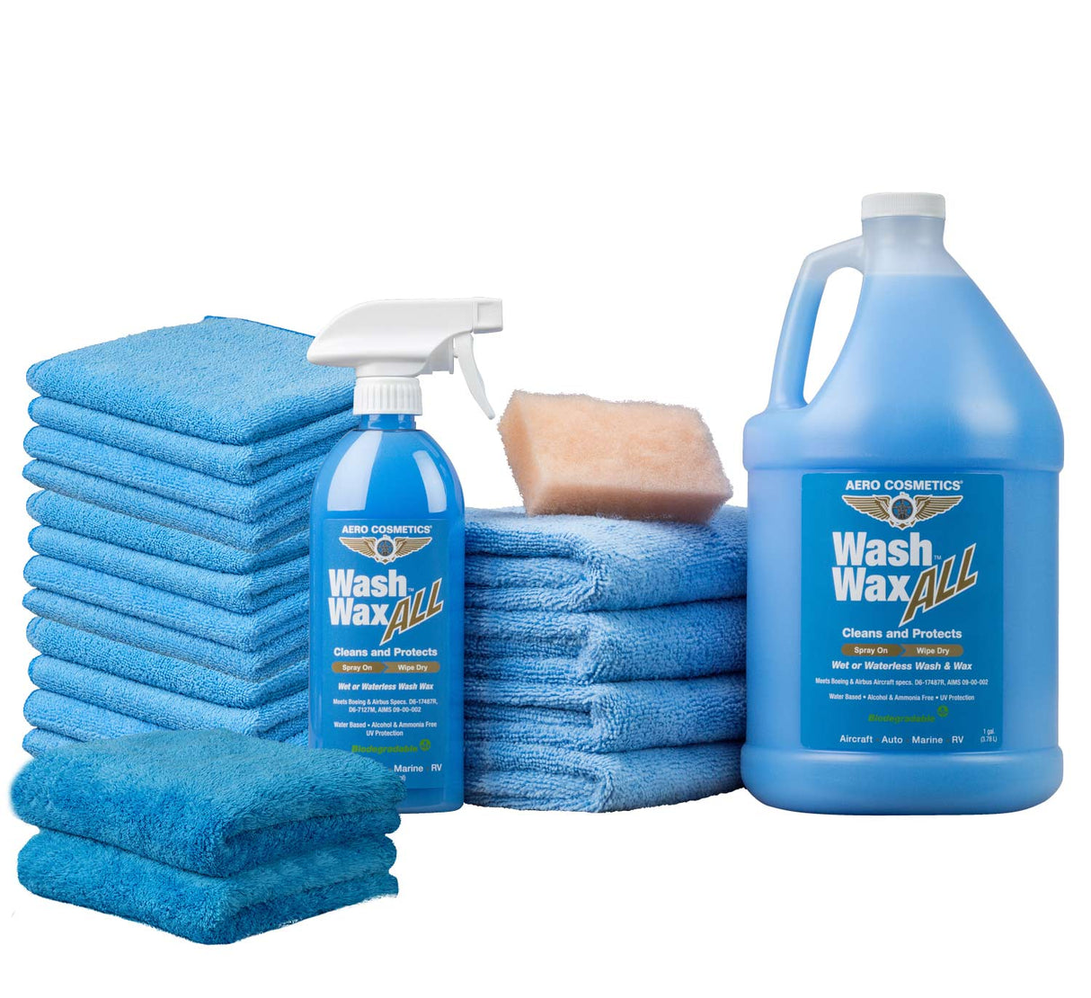 Waterless Car Wash Wax 144oz Kit - Waterless Wash Cleaner and Protectant