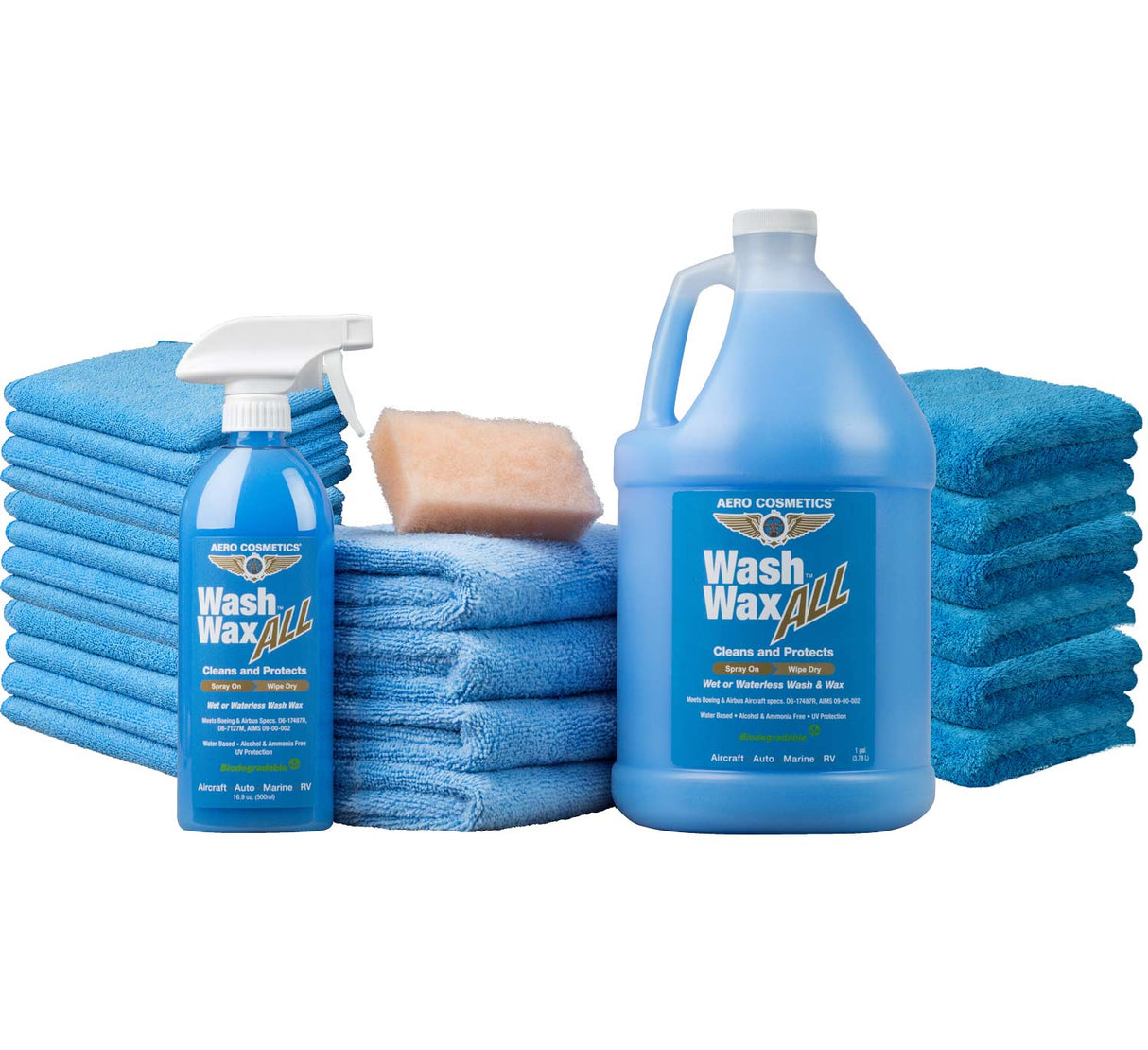 Waterless Car Wash Wax 144oz Kit - Waterless Wash Cleaner and Protectant