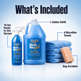 Waterless Car Wash Wax 144oz Kit - Waterless Wash Cleaner and Protectant