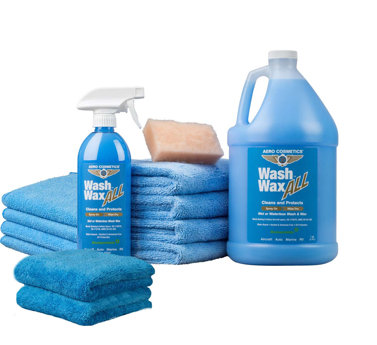 Waterless Car Wash Wax 144oz Kit - Waterless Wash Cleaner and Protectant