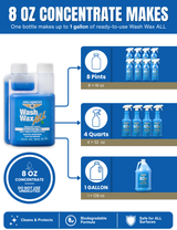 Wash Wax ALL 8oz Concentrate Kit w/ Full Function Pressure Atomizer & Pump Sprayer