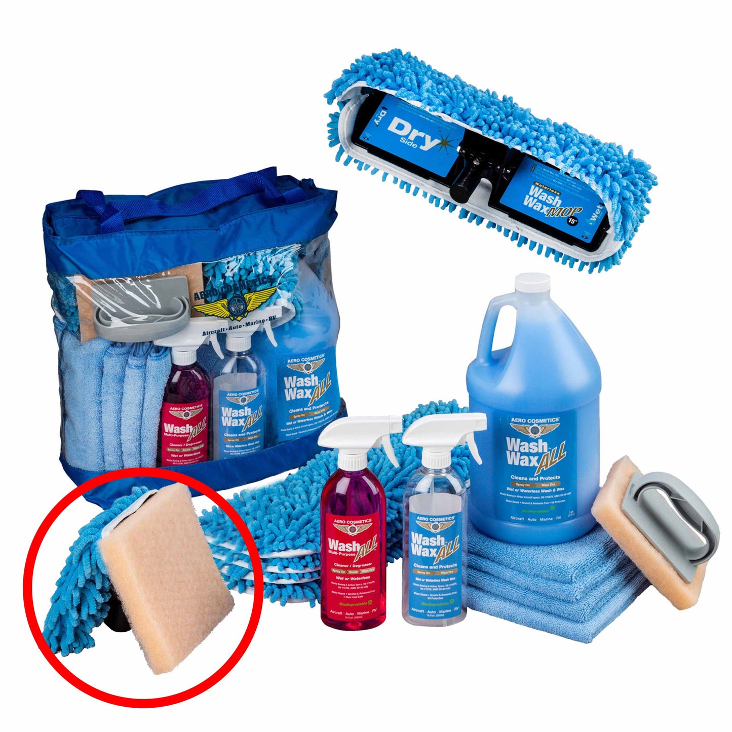 XL Pole Wash Wax Mop Kit