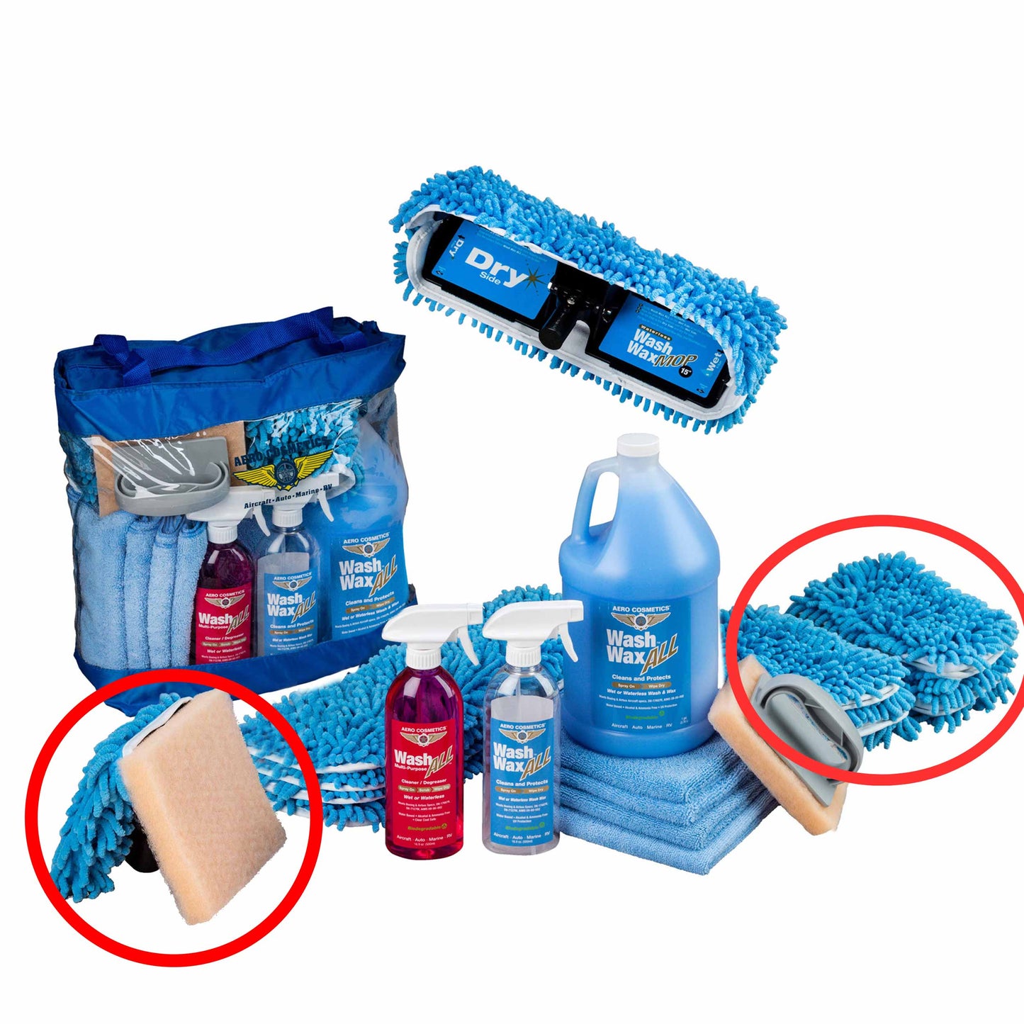 XL Pole Wash Wax Mop Kit