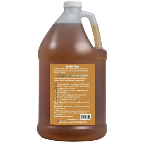 Leather Soap 1 Gallon, Aero Cosmetics, aircraft, car, rv, boat, motorcycle, waterless wash 