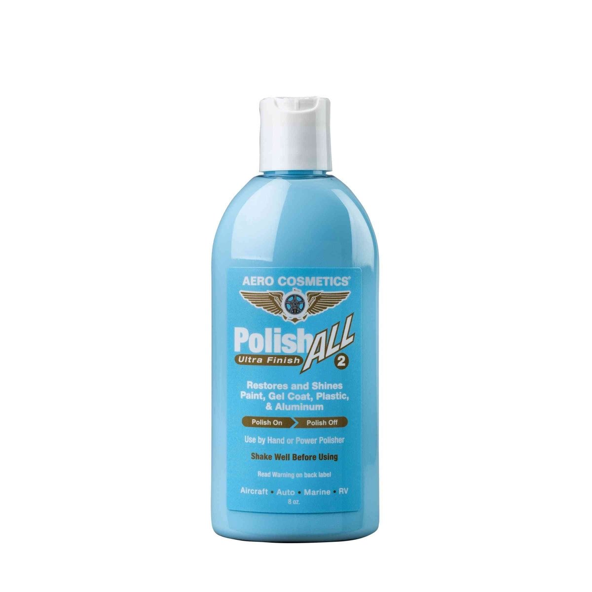 Polish ALL Ultra-Finish 8 Fl. oz - Restores & Shines Paint, Gel Coat, Plastics & Aluminum.