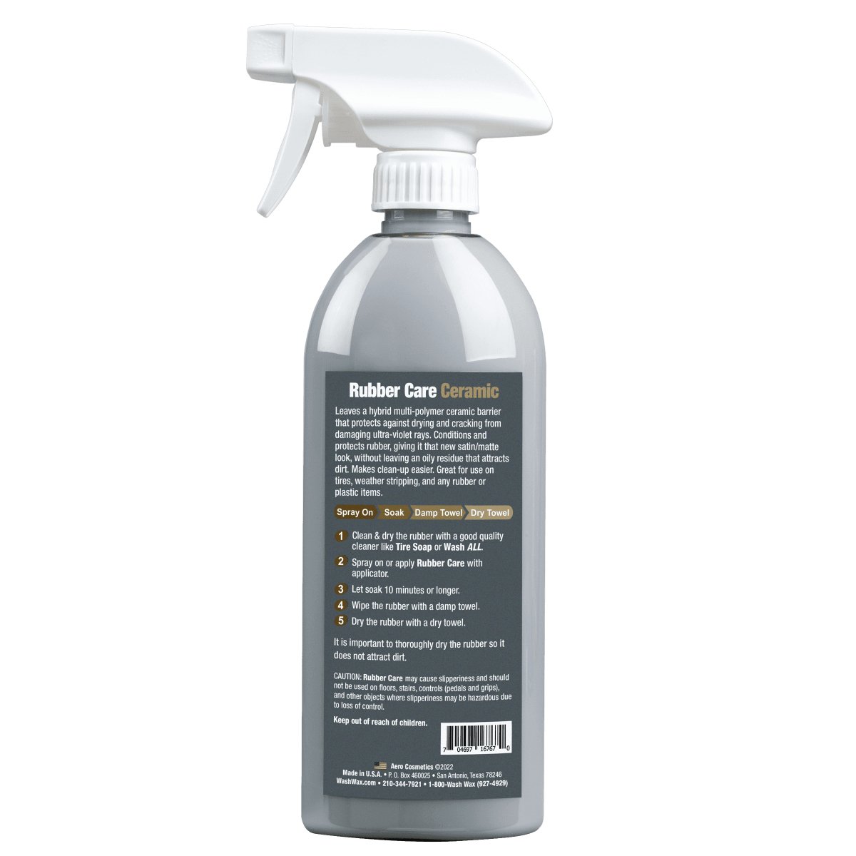 Rubber Care 16 Fl. oz - Rubber & Plastics Conditioner and Protectant - Wash Wax ALL