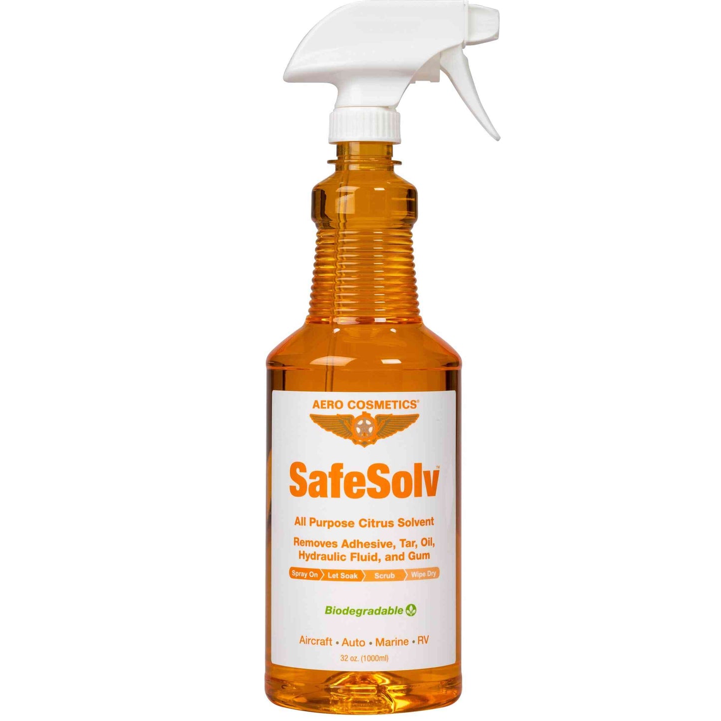 SafeSolv 32 Fl. oz - Adhesives, Tar, Oil, Hydraulic Fluid and Gum Remover