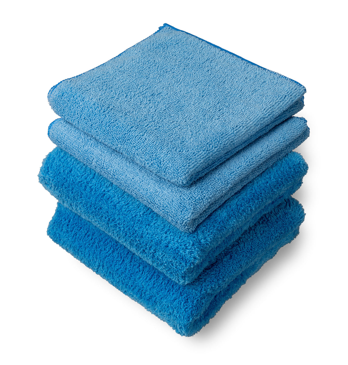 Aero Towel Variety Pack - 2 Microfiber Towels,  2 Premium Microfiber Towels