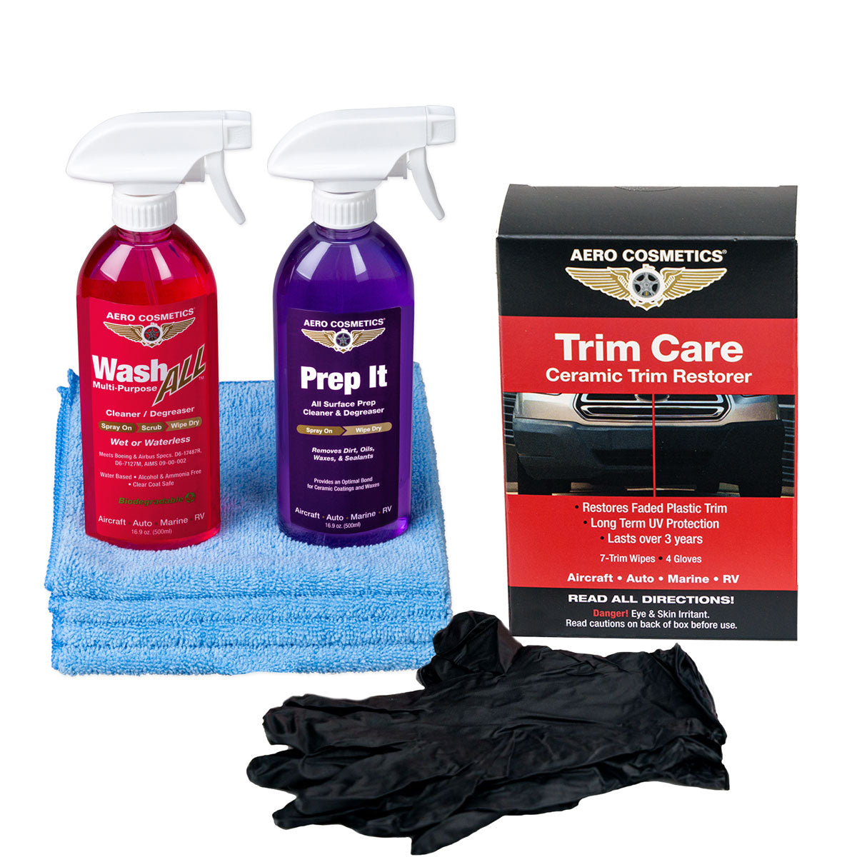 Trim Care Ceramic Restoration Wipes Kit - Faded Plastic Trim Restorer