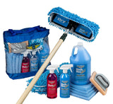 Waterless Wash Wax Mop Kit with accessories for RVs, Aircraft, Van, Trucks