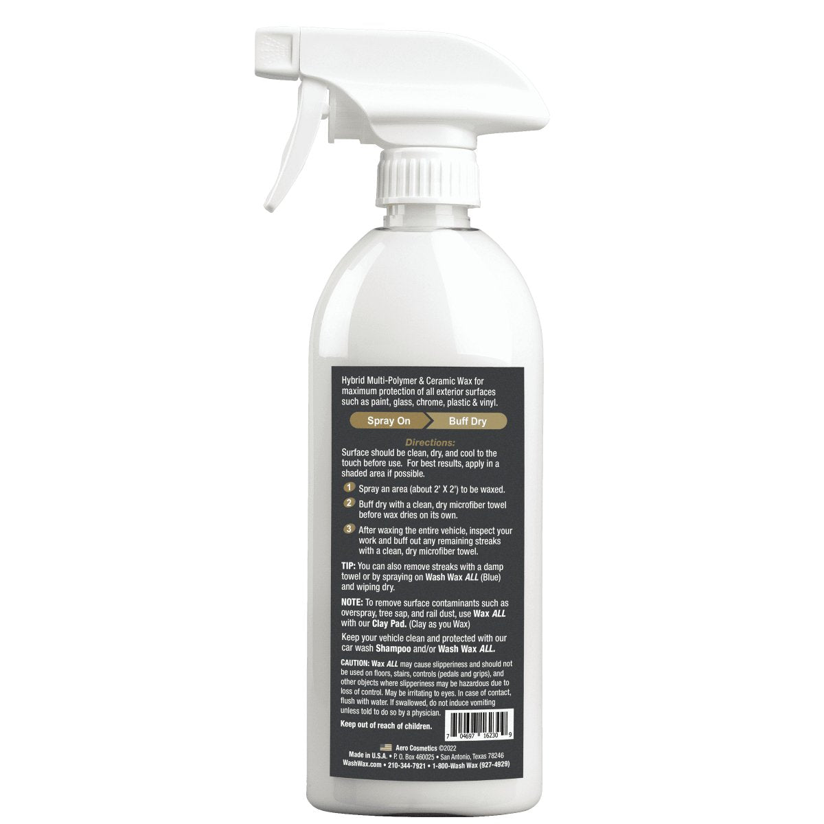 Wax ALL 16 Fl. oz- Hybrid Multi-Polymer Ceramic Wax | Aero