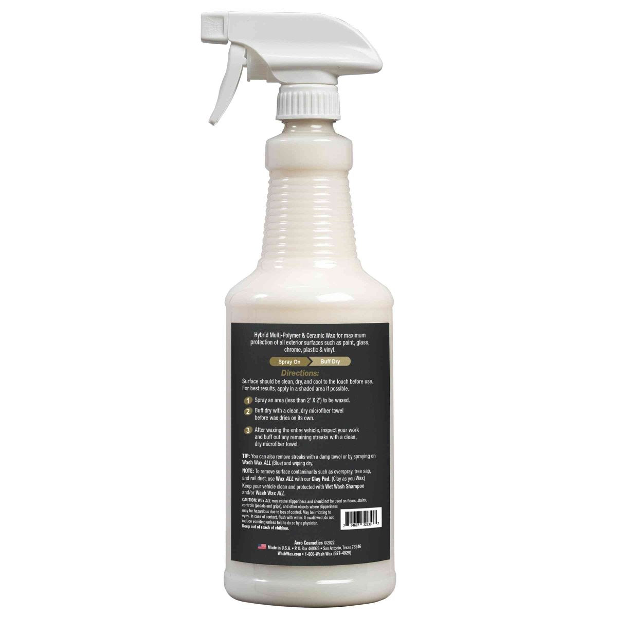 Wax ALL 32 Fl. oz - Hybrid Multi-Polymer Ceramic Wax | Aero