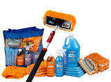 Wet or Waterless Mop Kit 10" w/ Easy Reach Shur-Line Pole for RVs & Aircraft