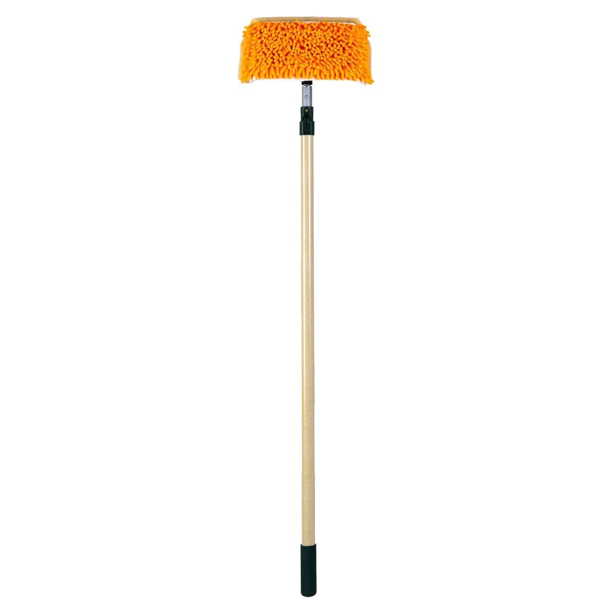 Wet or Waterless Mop 10" + Fiberglass Pole [4' 2" to 7' 8"]