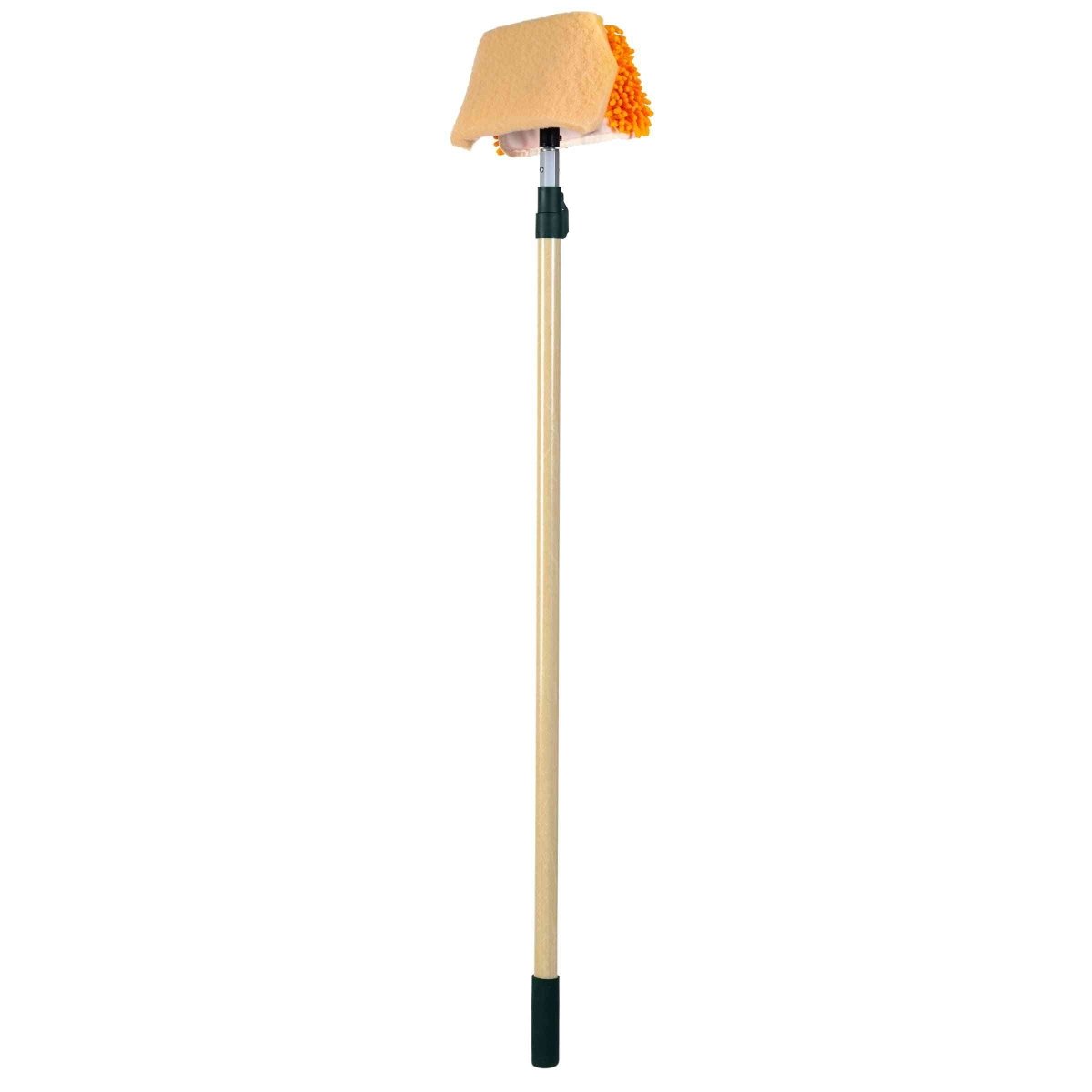 Wet or Waterless Mop 10" + Fiberglass Pole [4' 2" to 7' 8"]