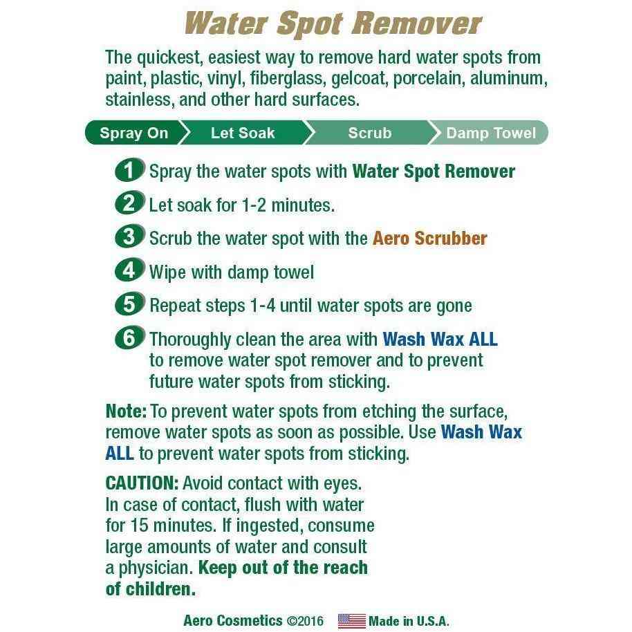 Water Spot Remover (1/2 Gallon) Aero Cosmetics