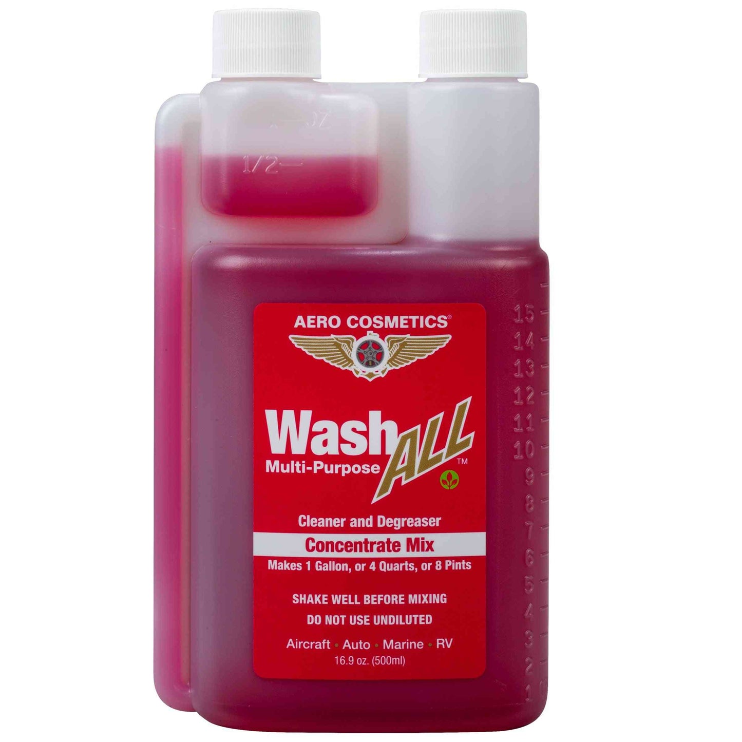 Wash ALL Degreaser Concentrate 16 Fl. oz  [Makes 1 Gallon] - Multi-Purpose Cleaner and Degreser