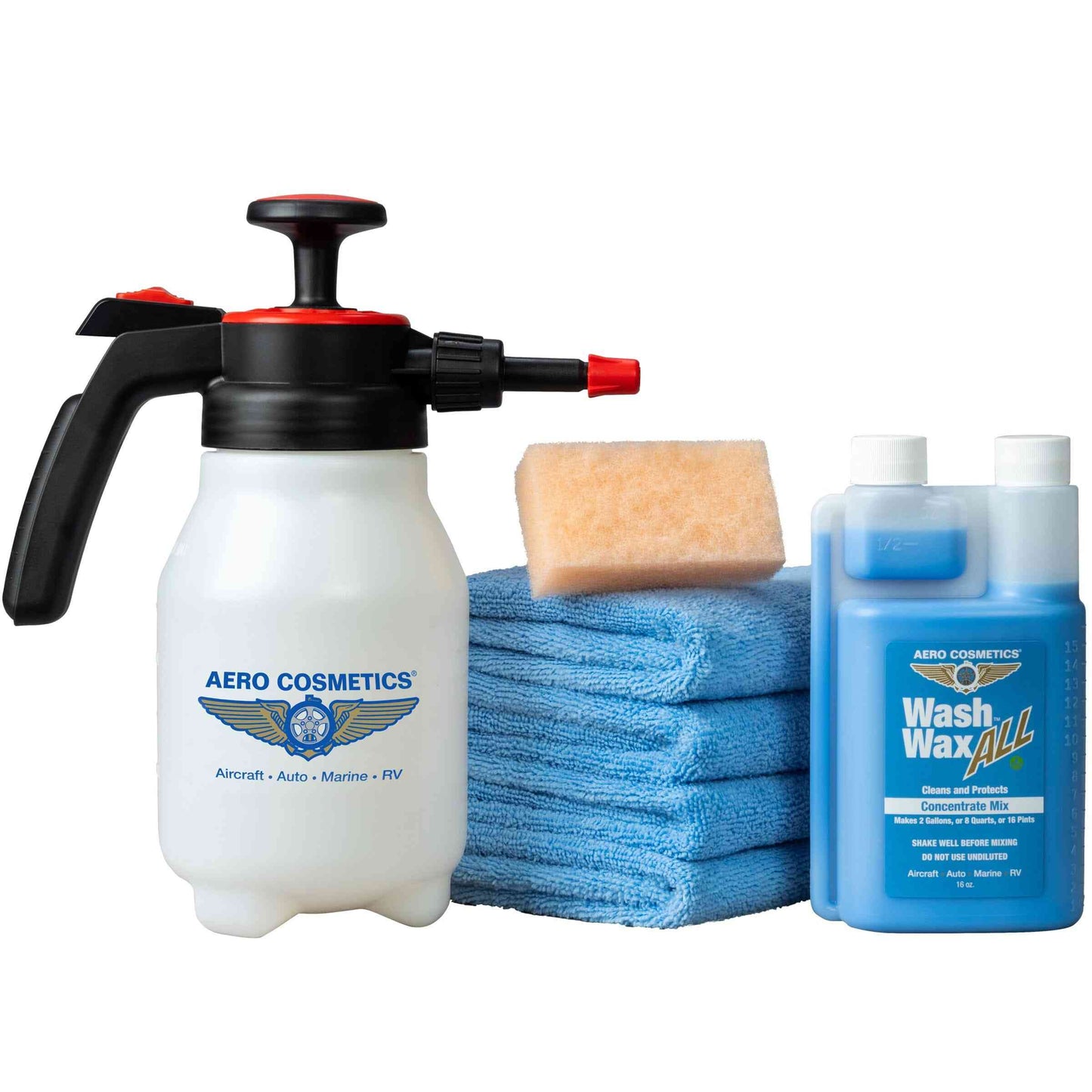 Wash Wax ALL 16oz Concentrate Kit w/ Full Function Pressure Atomizer & Pump Sprayer