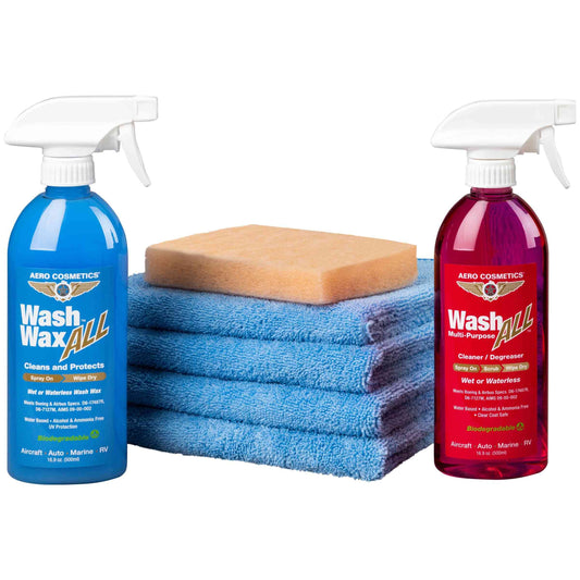 Wash Wax ALL™ Starter Kit - Waterless Wash Cleaner and Protectant