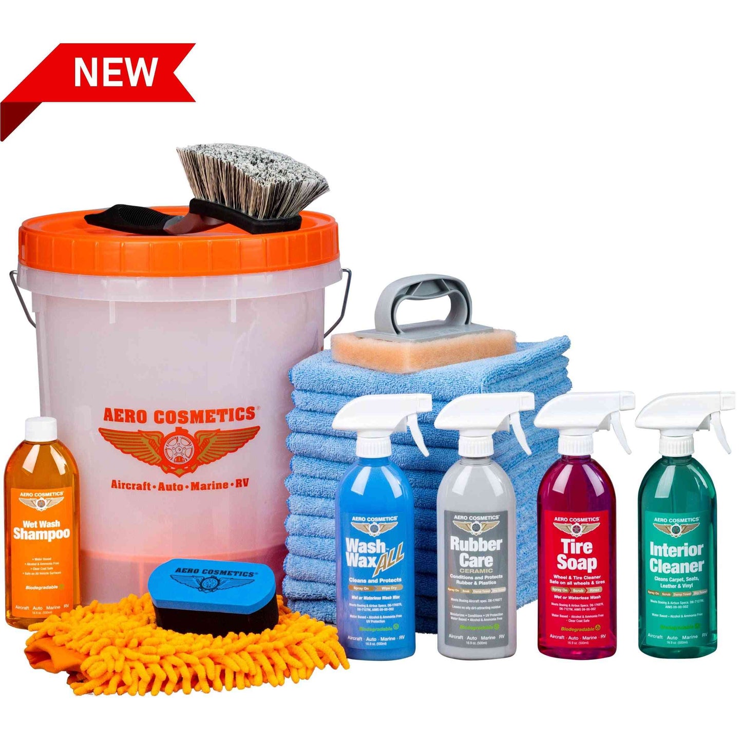 Wet or Waterless Wash Wax Collection Kit